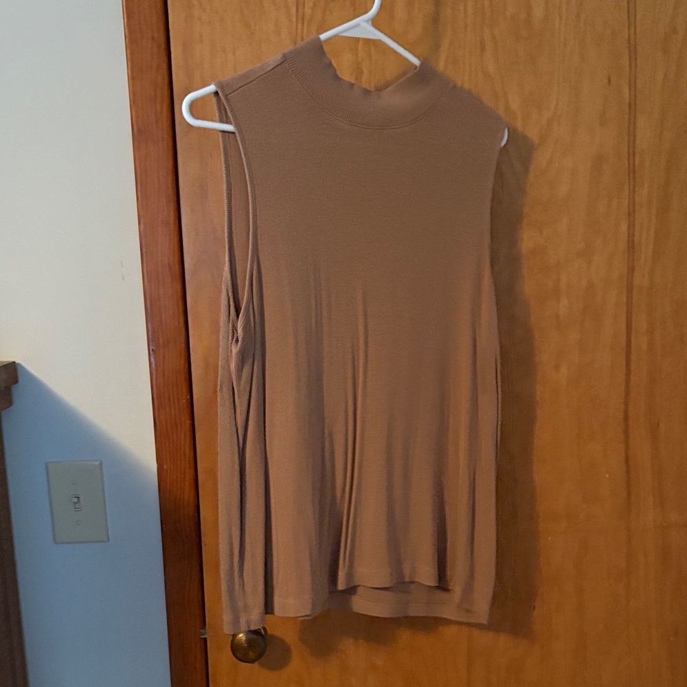 Time and Tru Sleeveless Brown Tank Top